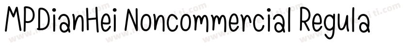 MPDianHei Noncommercial Regular字体转换